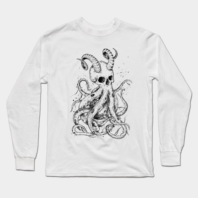 skull Long Sleeve T-Shirt by rudoi